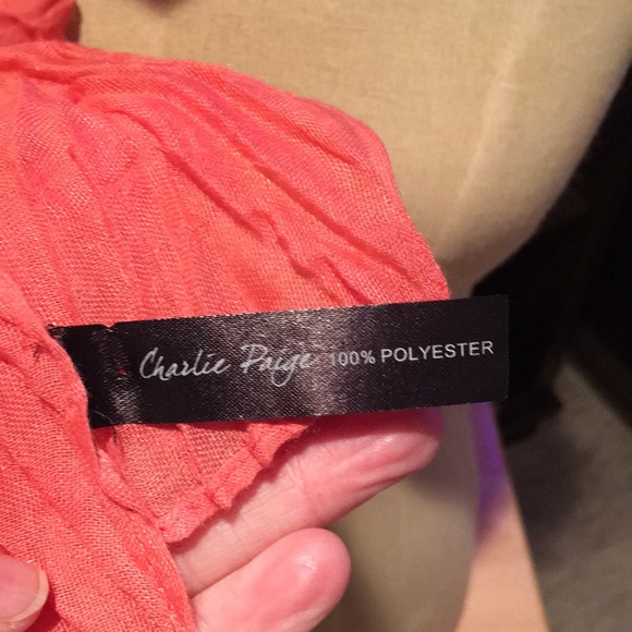 ❤️3/$25❤️ Textural Coral Crinkle Scarf 🧣 - Picture 3 of 3